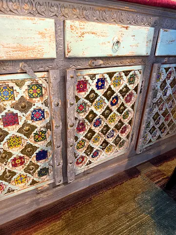 Antique-Style Carved Wooden Cabinet Doors. Vintage collection