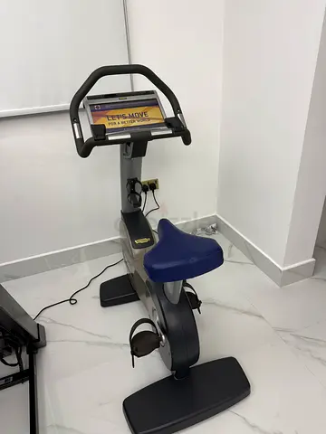 Used Upright Exercise Bike with Console - Good Condition