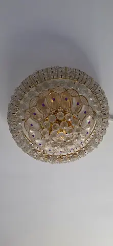 Crystal ceiling light fixture - decorative flush mount