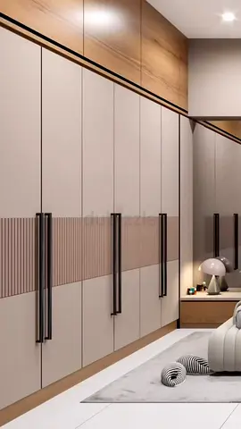 Modern fitted bedroom wardrobe with tall handles | Custom made new wardrobe with warranty