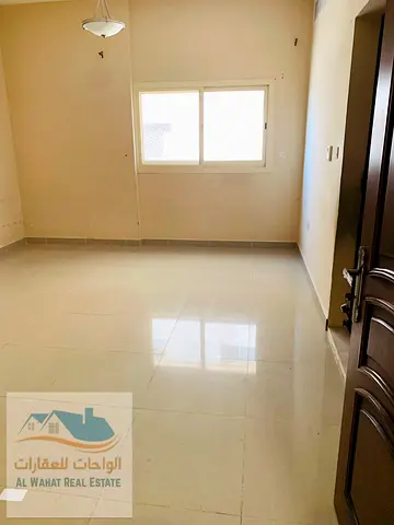 A spacious studio apartment is available for annual rent in Al Jurf 3, Ajman, in a prime location o