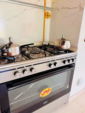 Stainless Steel 5-Burner Gas Range with Oven – Good Working Condition
