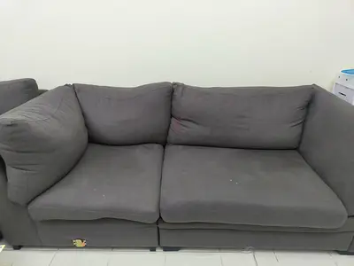 7-seater Grey Fabric Sofa - Used, Good Condition