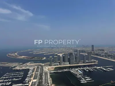 Luxury 4BR + Maid Penthouse | Panoramic Palm & Marina Views