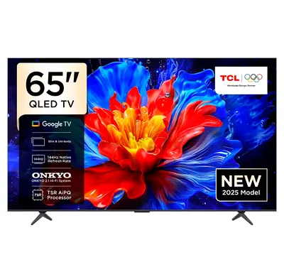 TCL 65-Inch QLED 4K Google TV | Dolby Atmos & Vision | 2025 Model | 65P7K | 1 Year Extended Warranty