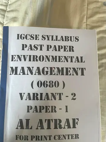 IGCSE Environmental Management (0680) Past Paper Books - Papers 1 and 2