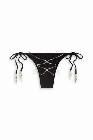 Agent Provocateur Wilona Crystal-Embellished bikini bottoms size 2 (xs-s) Brand new