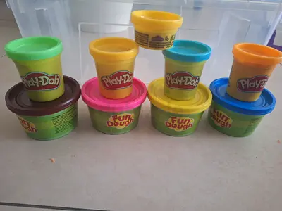 Set of Play-Doh / Fun Dough tubs - used, good condition