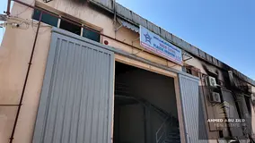 Commercial warehouse for annual rent in Al Jurf Industrial Area 1, Ajman. Area: 3,150 sq ft, approxi