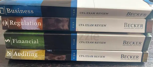 Becker CPA Exam Review Set - Auditing, Financial, Regulation, Business (4 Volumes) - 2014 Edition