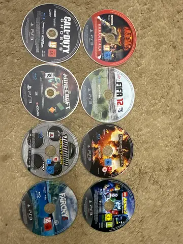 Bundle of 8 PS3 Game Discs (FIFA 12, Minecraft, Call of Duty, Far Cry & more)