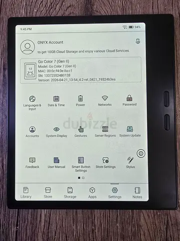 🔥 BOOX Go Color 7 (Gen II) | 64GB | Excellent Condition 🔥
Premium color E-Ink eReader and Android