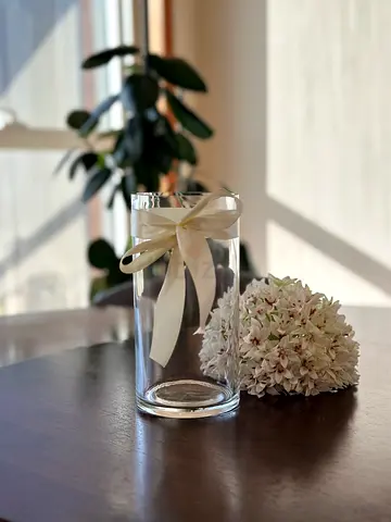 Clear Glass Cylinder Vase- Excellent Condition