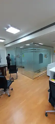 Glass office partitioned meeting room - new commercial office fit-out