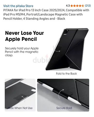 PITAKA MagEz Folio 2 for iPad Pro 13 Inch M4/M4 model