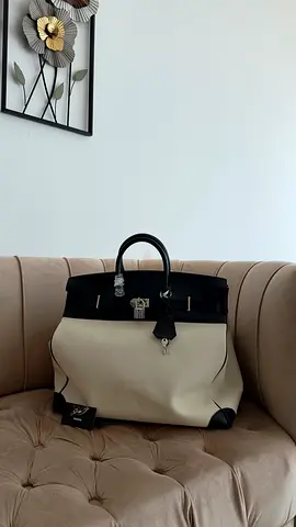 Hermes Birkin 50 Bag ‘Black/Beige’