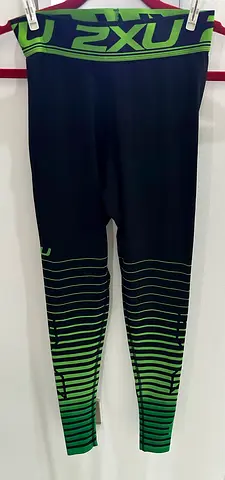 2XU Women’s Compression Leggings – Black / Green – XS