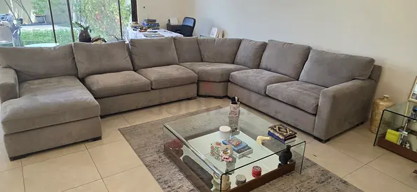 Crate&barrel axis u shape sofa