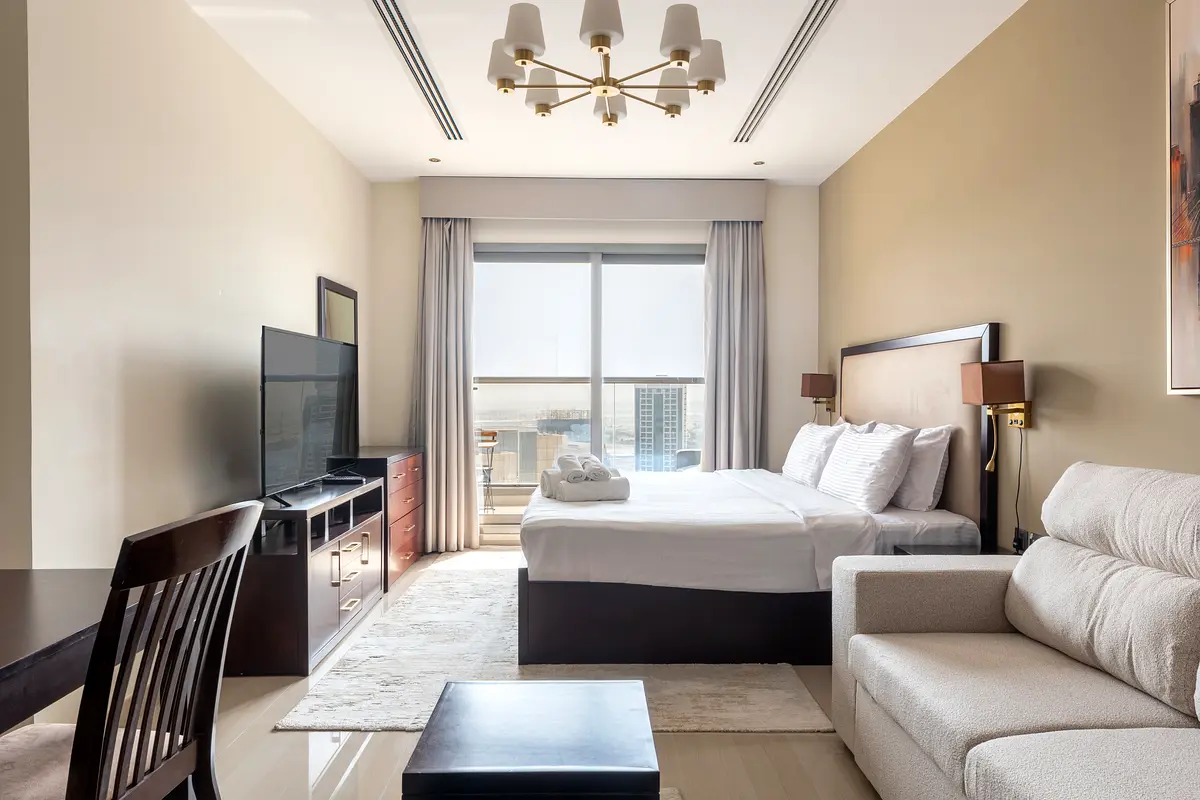 Hot Offer Deal Cozy Studio for 4 Guests near Dubai Mall
