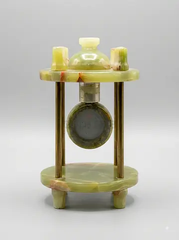 Onyx marble clock stand design-17cm height