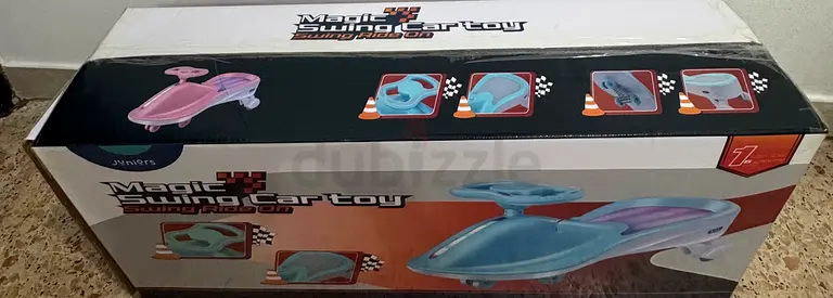 Kids Magic Mini Car Toy — Wind-up / Push Racing Boat in Box