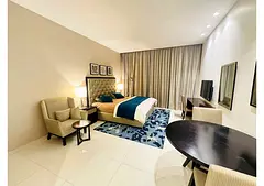 12 CHQS ll MODERN DESIGN ELEGANT STUDIO ll FULLY FURNISHED || DUBAI SOUTH || VACANT