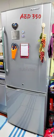 Panasonic Bottom-Freezer Refrigerator - Good Working Condition (AED 350)