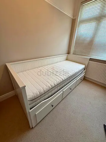 Ikea hemnes day bed with 2 ikea mattress