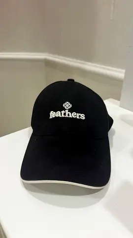 Black 'feathers' Embroidered Baseball Cap - كاب فيثرز اصلي Good Condition