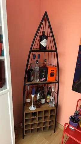 Unique Boat-Shaped Display Shelf / Bar Cabinet – AED 500