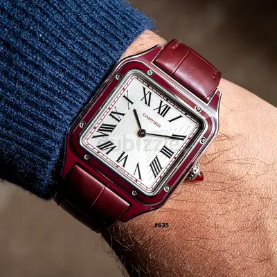 MasterCopy -  Cartier -  Santos-Dumont Platinum Silver Dial