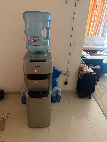Standing Water Dispenser / Cooler - Silver, Good Working Condition