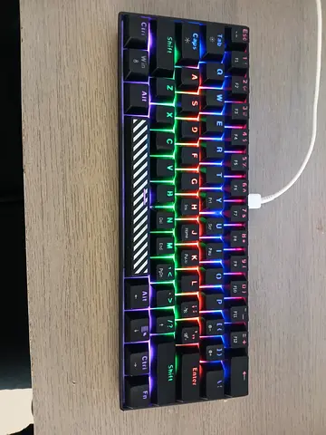 Compact 60% RGB Mechanical Keyboard - USB-C, Hot-Swappable ( meet ups only )