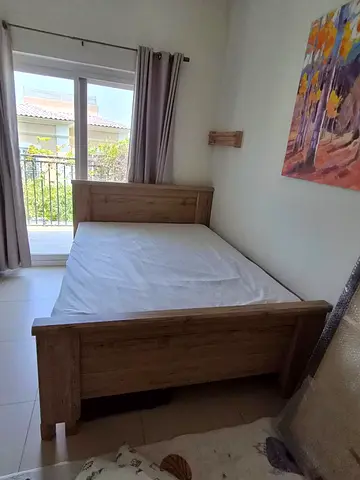 Wood Queen size bed frame for sale