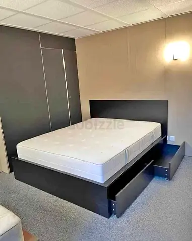 Ikea King Size Bed with Mattress Available in Perfect Condition