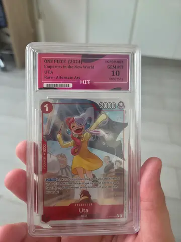 Graded One Piece Card - Uta Rare (Alternate Art) GEM MT 10
