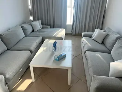 Light grey 3-piece sofa set with chaise - good condition