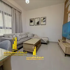 Luxury apartment, second occupancy, two bedrooms, living room, and open balcony. Ajman Corniche. Ful