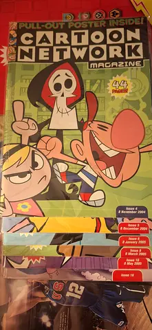 Set of Cartoon Network Magazines with Posters (Children's comics)