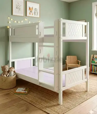 Brand New furniture's White Wooden Bunk Bed for Kids -
