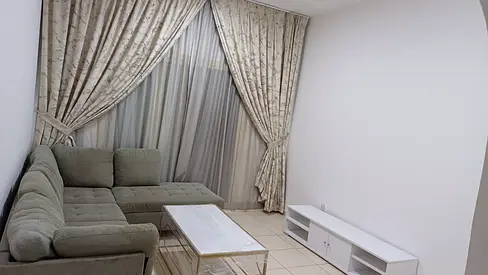 Furnished one-bedroom apartment with a living room in Al-Taawun; super-deluxe finish; 3,500.
