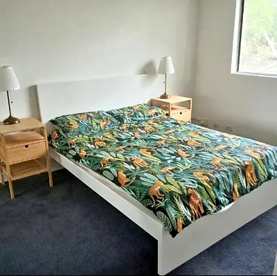 Ikea King Size Bed with Mattress Available in Perfect Condition