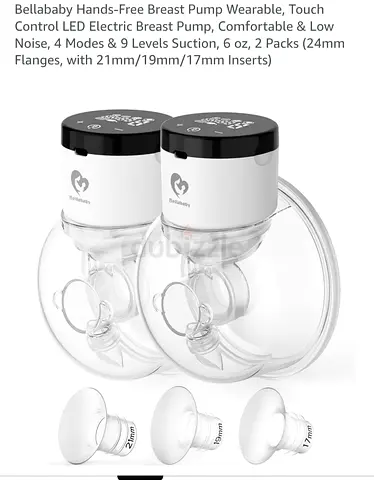 Wearable Hands-Free Electric Breast Pump (2-pack) - Comfortable & Portable.