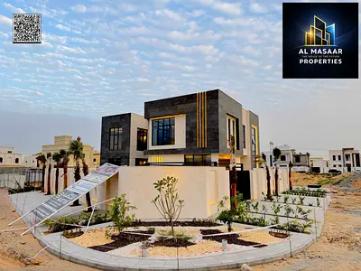 Own a luxury villa in Al Yasmin, Ajman | 6 master bedrooms, 6200 sq ft land area, with a luxurious