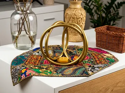 Ace metal decorative candle holder (no candle)