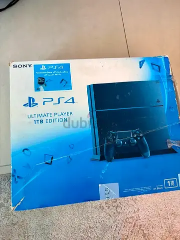 Sony PlayStation 4 with custom removable skin, 2 controllers and 5 games