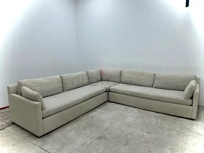 Looks great condition west elm corner sofa