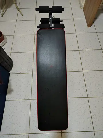 Flat Workout Bench with Leg Holders — Good Condition