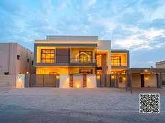 Villa for sale, first occupancy, deluxe finishing in Ajman, Al Muwaihat 1. Features include an eleva