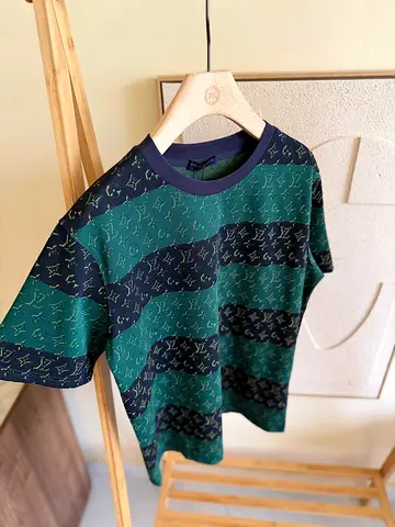 Louis vuitton dark night blue and green t shirt